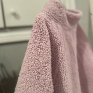 Athleta girl Cloud Fleece SOFT purple half way zip up -- XL/14 youth